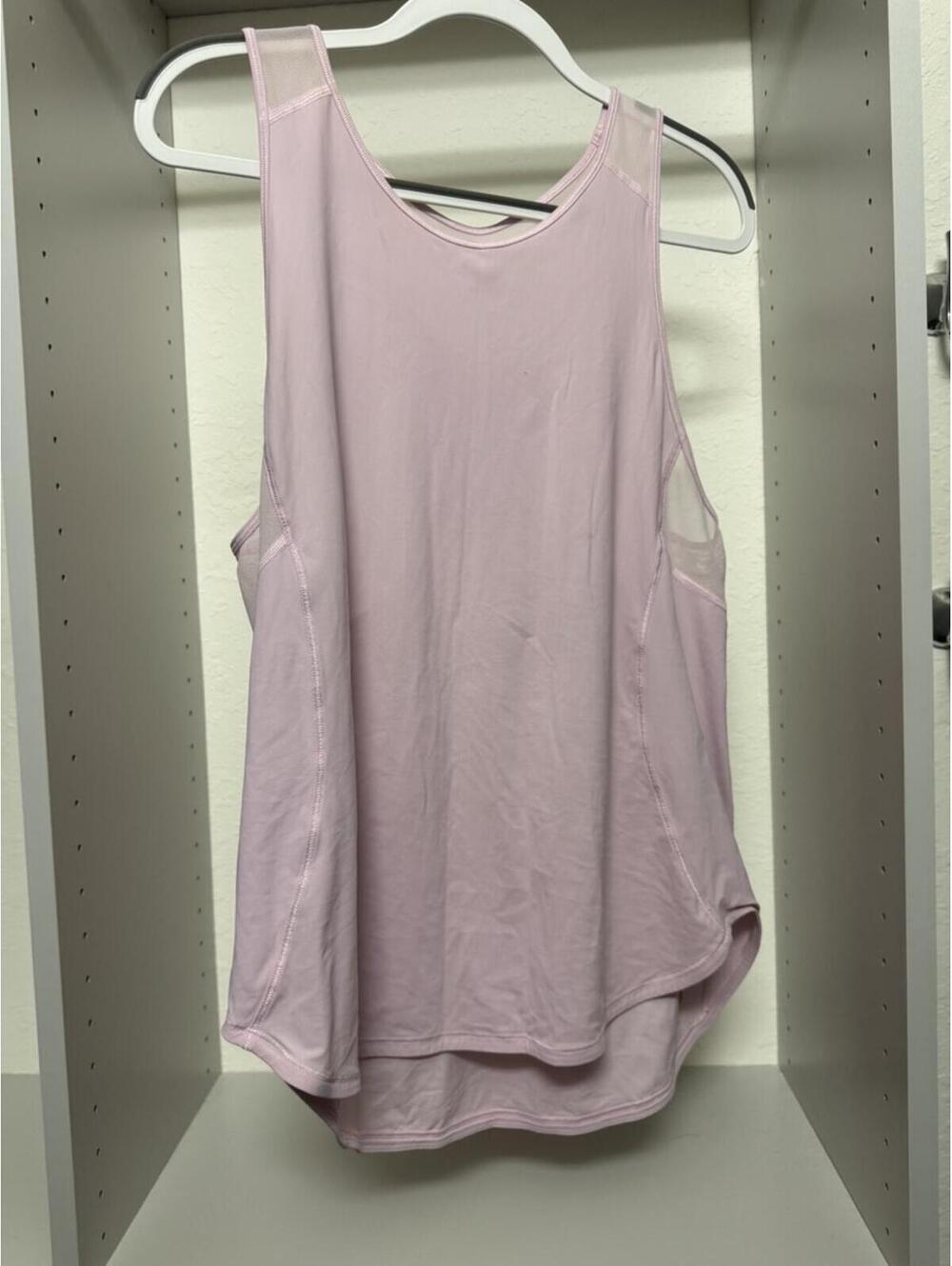 Lululemon Light Pink Sleeveless Athletic Tank Top Size 10
